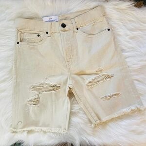 H&M Mens denim jean distressed Shorts